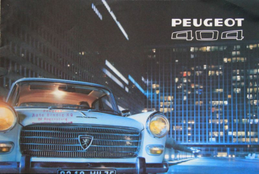 Peugeot 404 Modelprogram 1972 Carbrochure (10181)